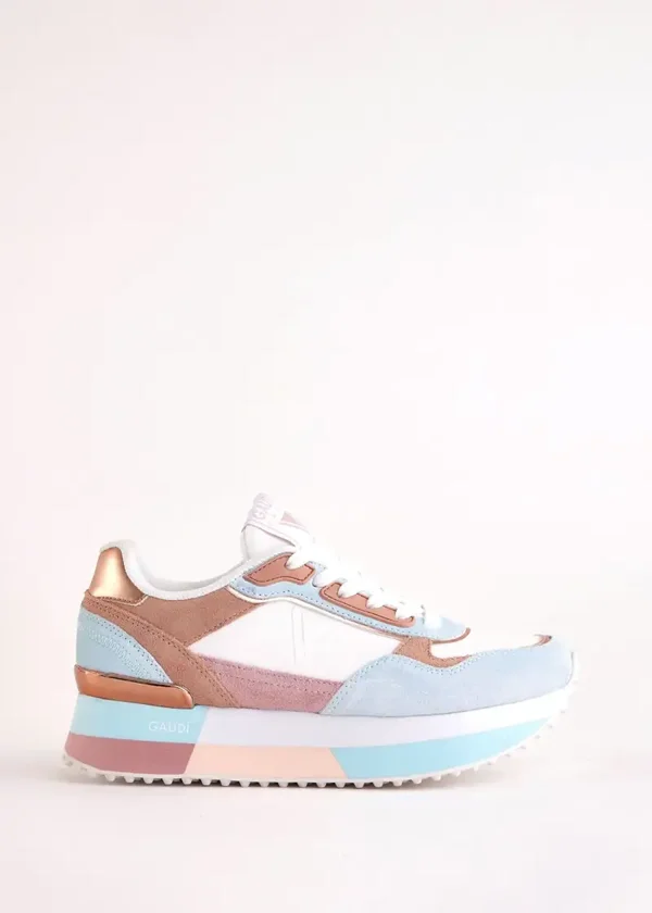 Gaudi  Spring Summer Suede running sneakers multico