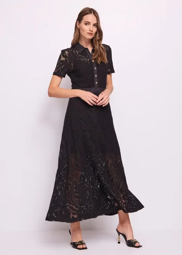 Gaudi sophia Women's black lace dress