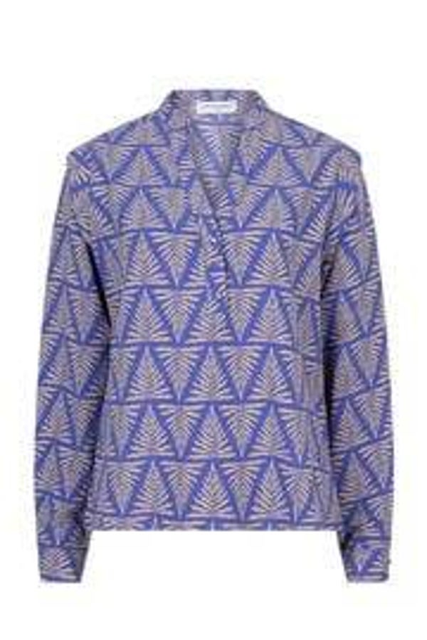Lofty Manner blouse sophie zigzag leaves print