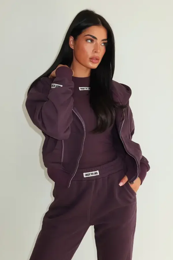 Unique The Label Molly Vest - Deep Berry