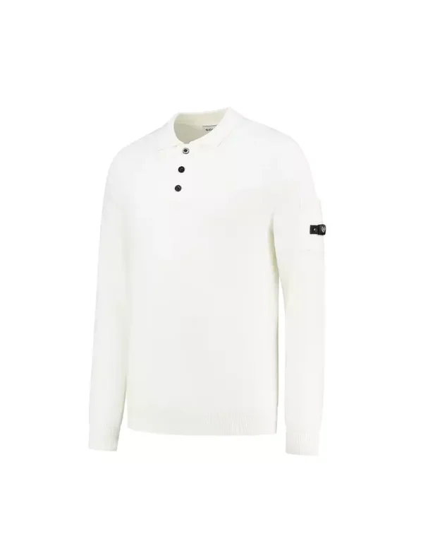 COUTEUX KNITTED BUTTTON UP - ECRU