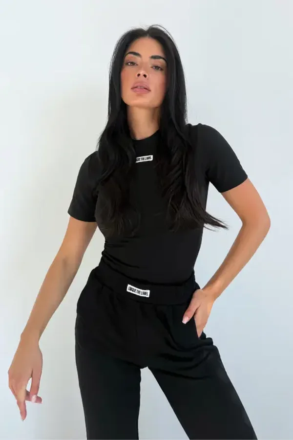 Unique the label nena short sleeve black