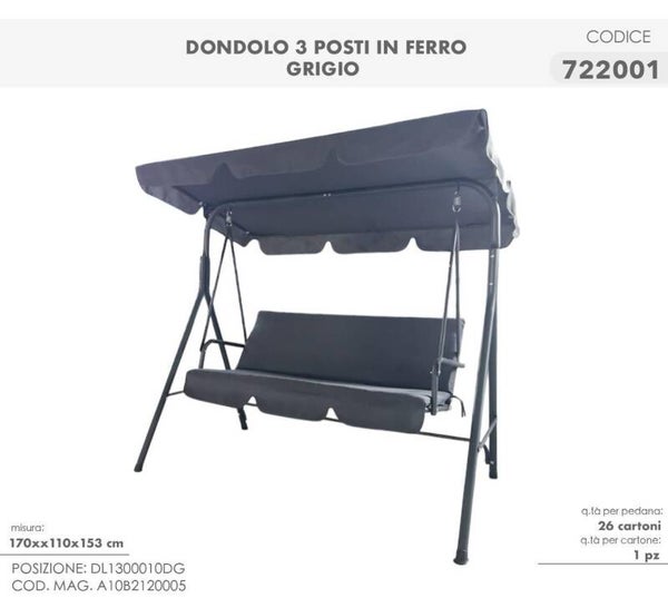 Dondolo con apertura a letto