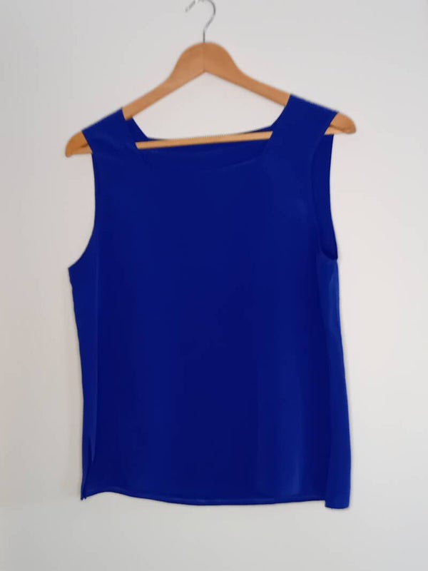 Débardeur bleu électrique