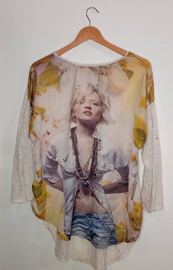 Haut imprimé femme
