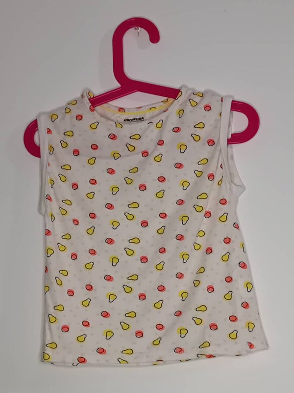 T-shirt blanc fruits