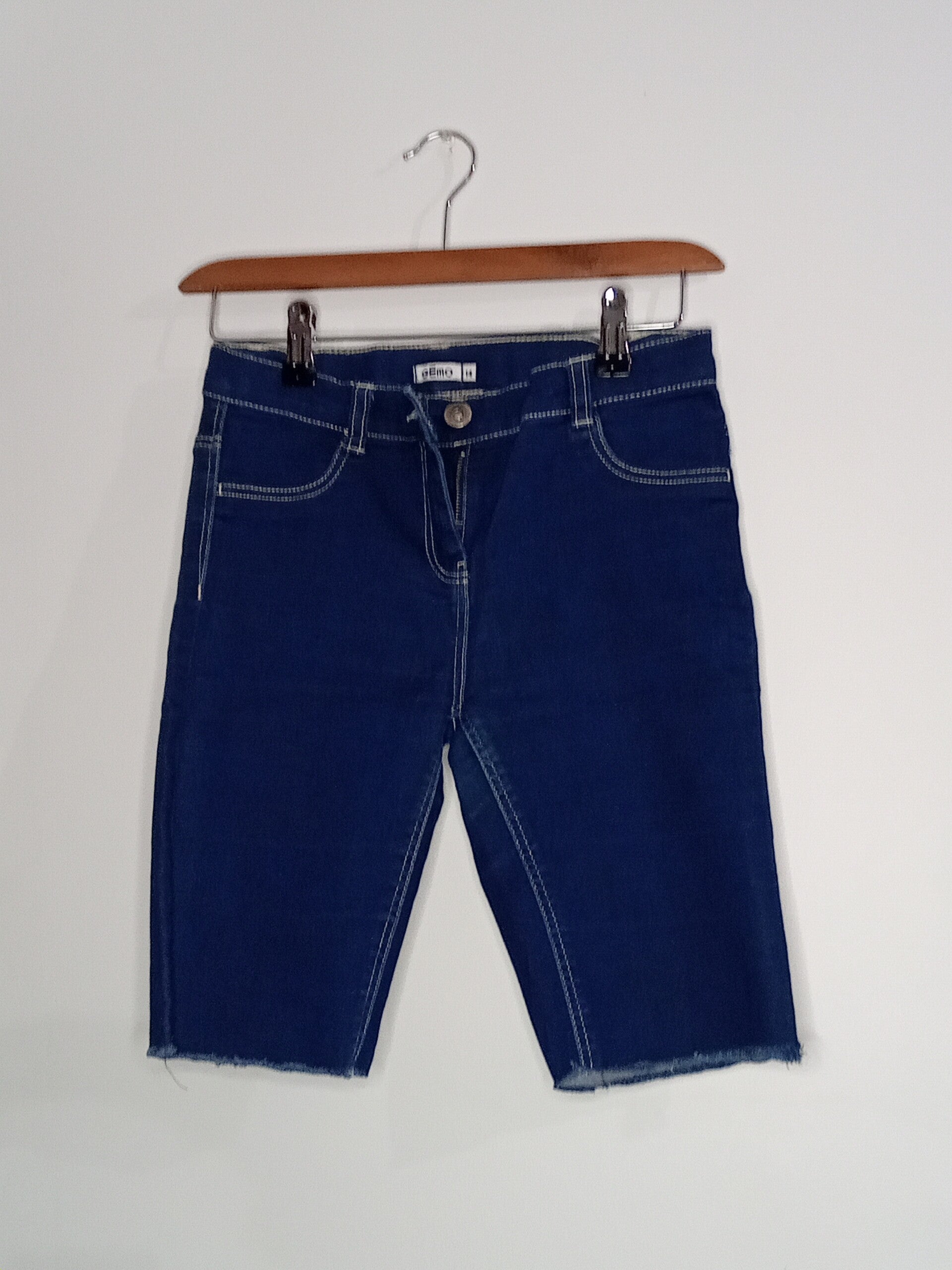Bermuda jeans foncé
