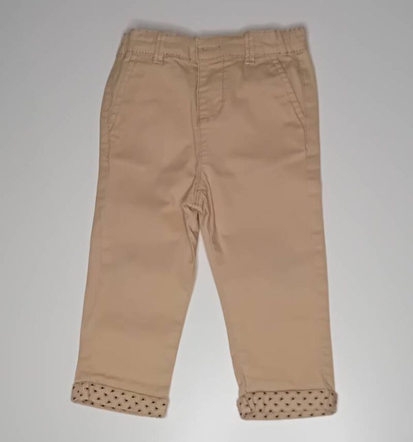 Pantalon écru "herbe"