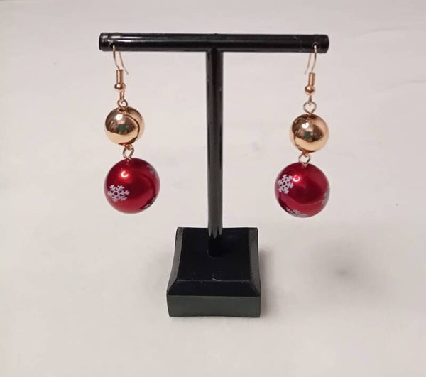 Noël boucles d'oreilles boules de noël