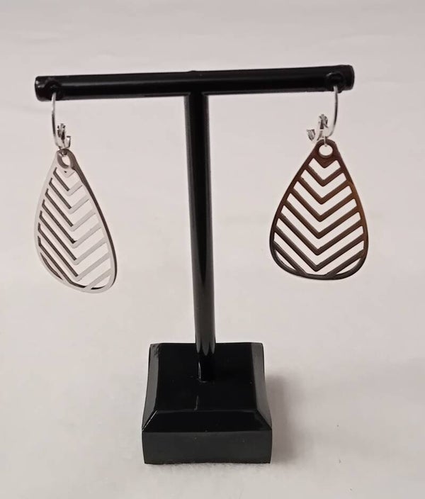 Boucles d'oreilles argentées