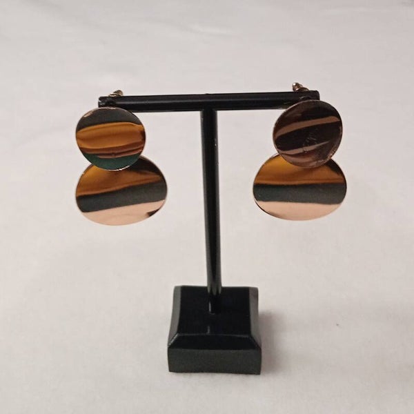 Noël boucles d'oreilles dorées