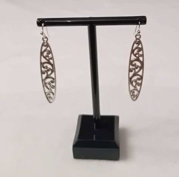 Boucles d'oreilles argentées