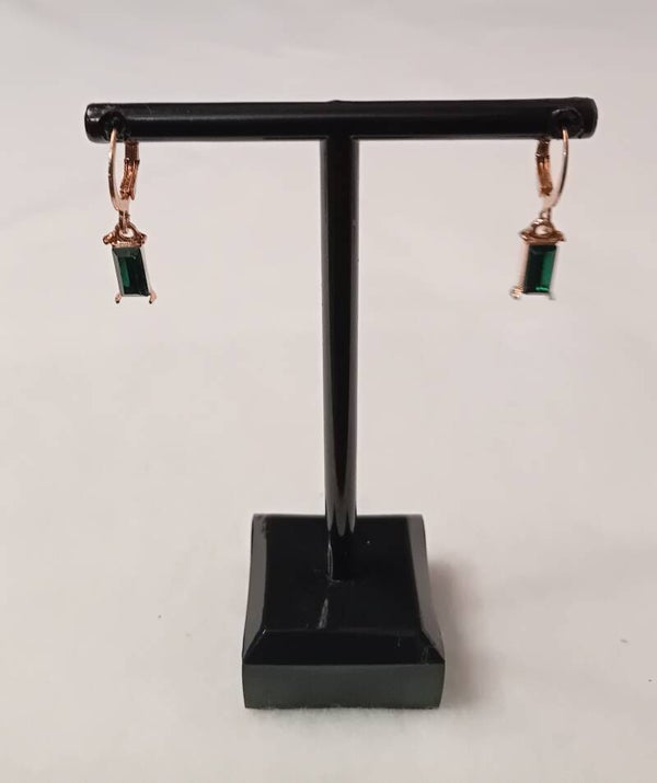 Boucles d'oreilles vertes