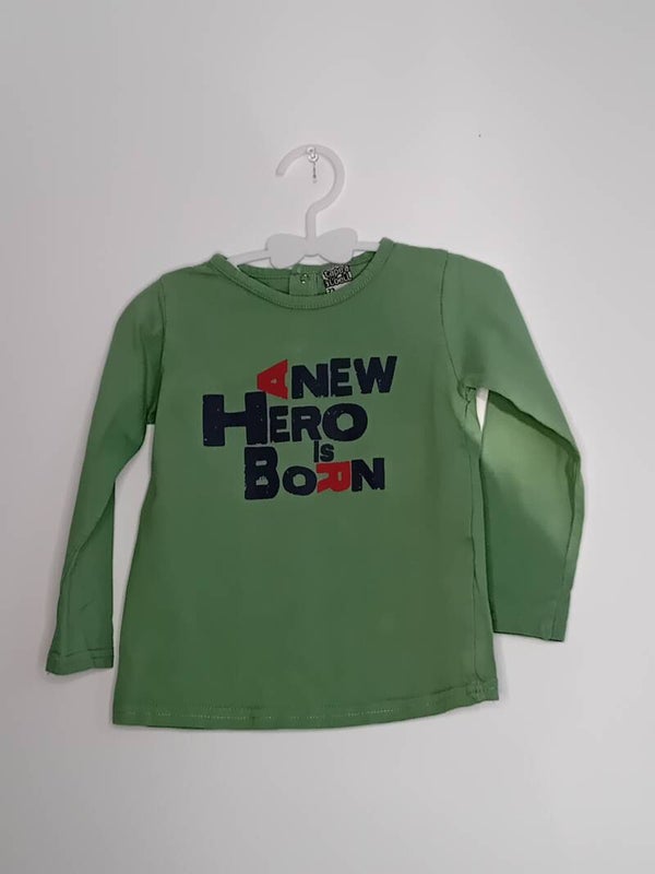 T-shirt vert new hero