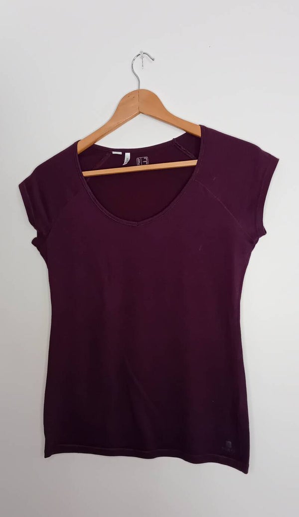 T-shirt violet sport