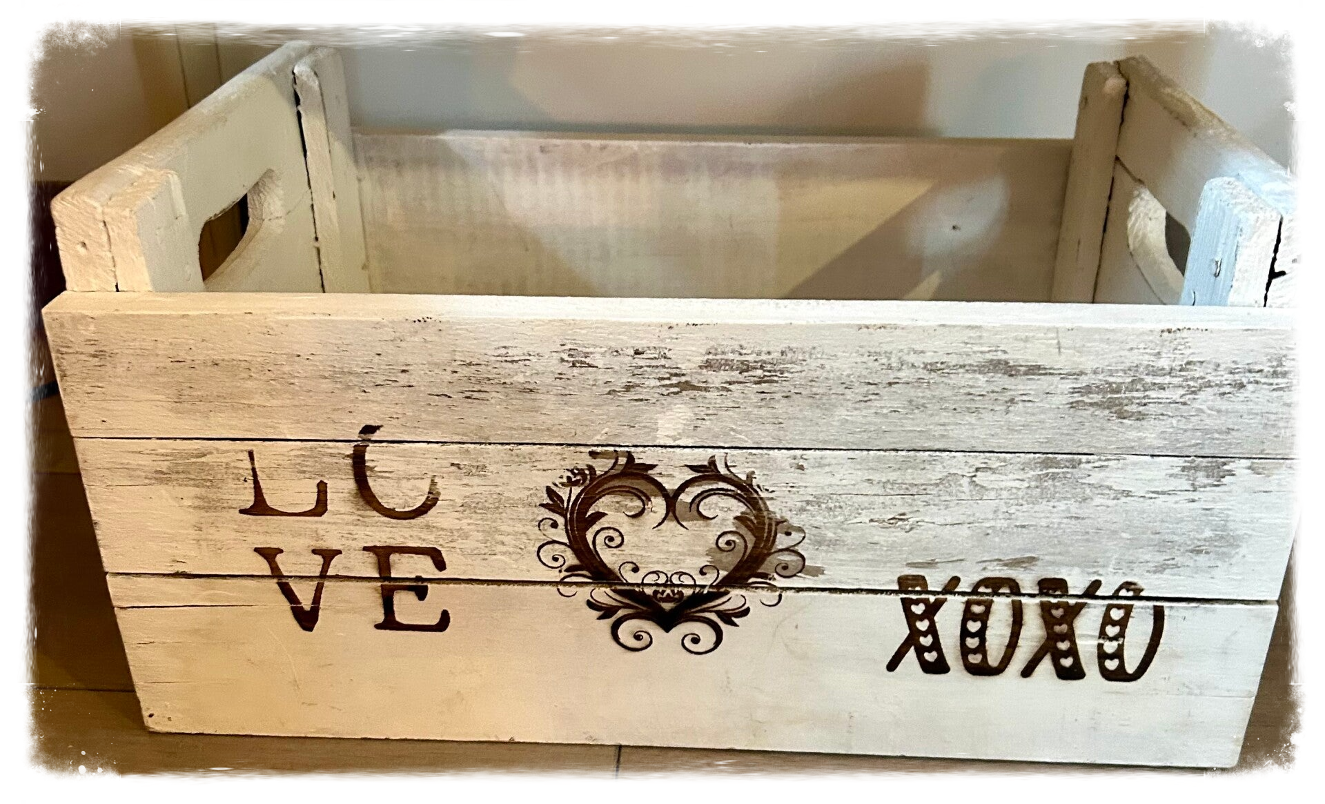 Boîte en bois déco