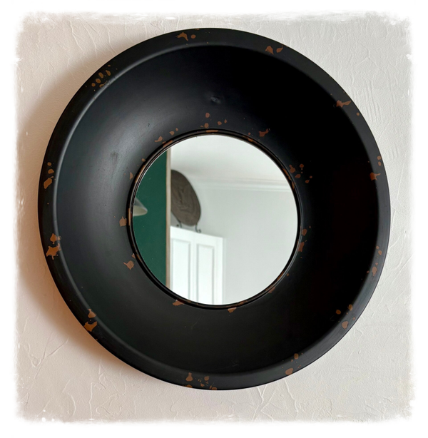 Miroir rond métal