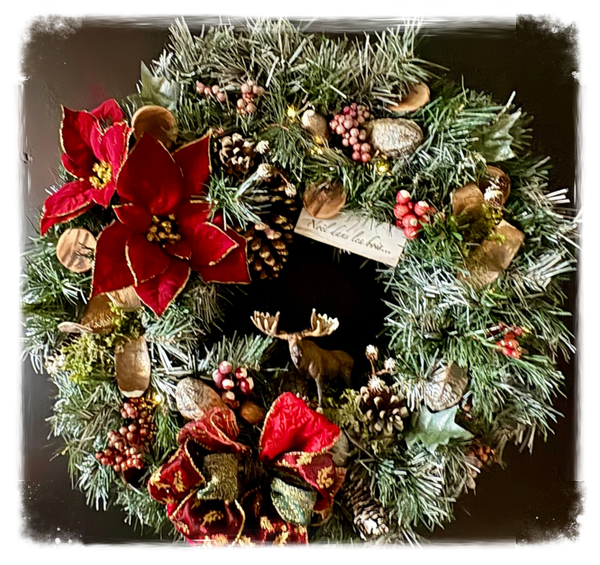 Couronne de Noël rustique