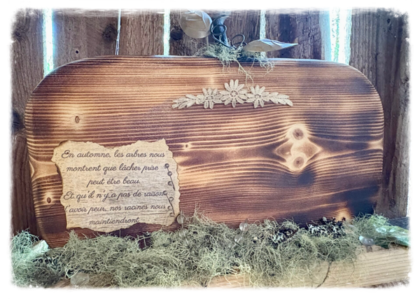 Citrouille bois rustique