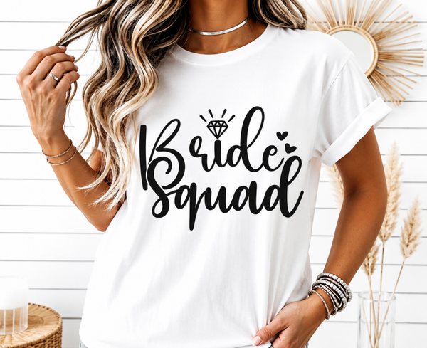 Bride Squad HTV Transfer - Black