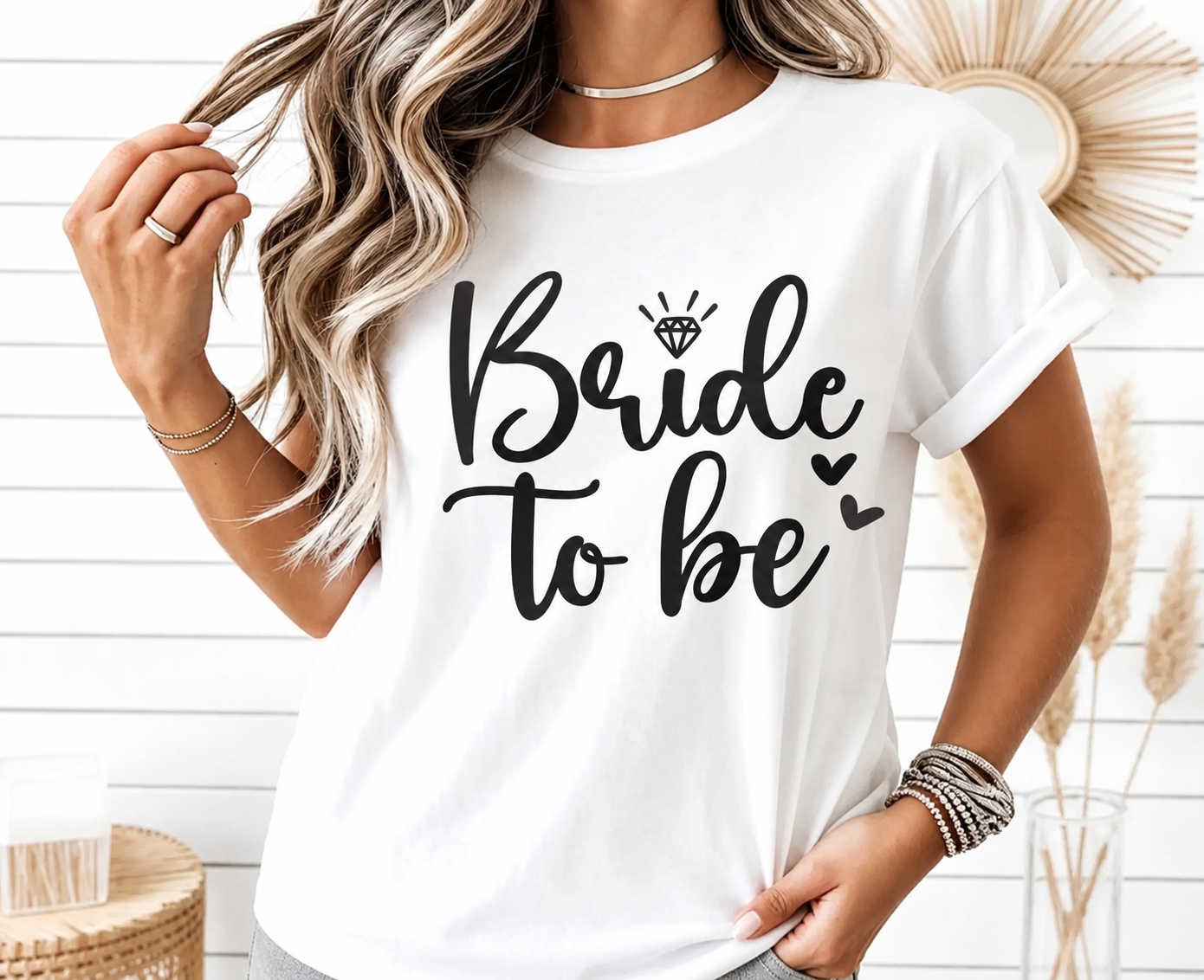 Bride To Be HTV Transfer - Black