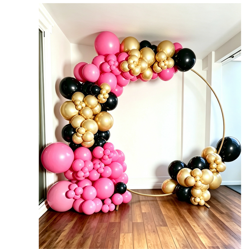 Custom balloon garland by Party Pop N Creations Hobart