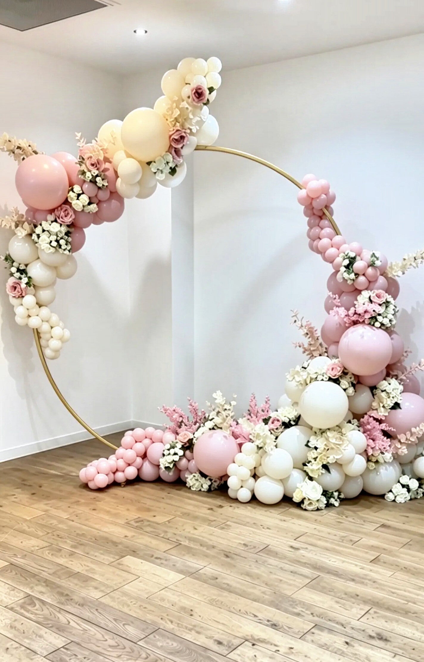 Balloon hoop display by Party Pop N Creations Hobart