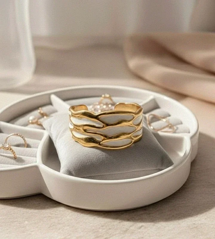 Écume dorée blanc