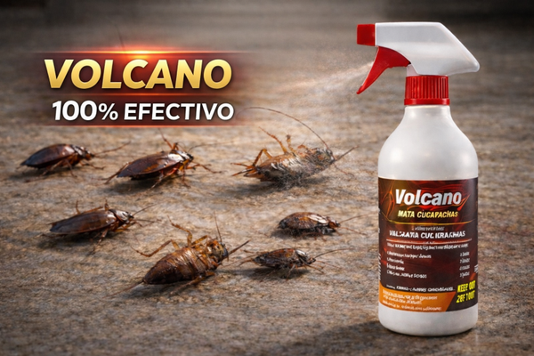 Volcano mata cucarachas