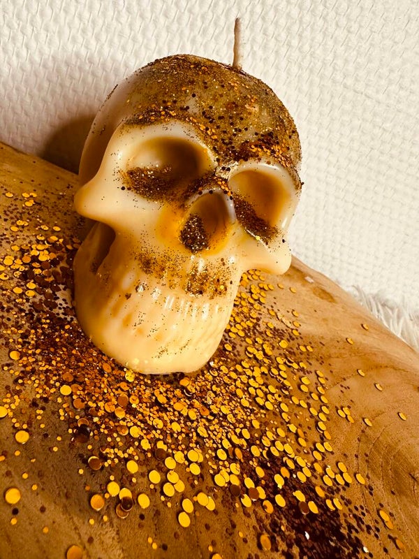 Bougie tête de mort