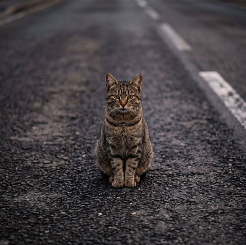 Een aanrijding met een loslopende straatkat