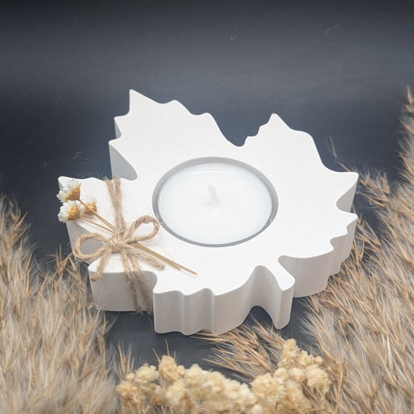 Teelichthalter "Ahornblatt"