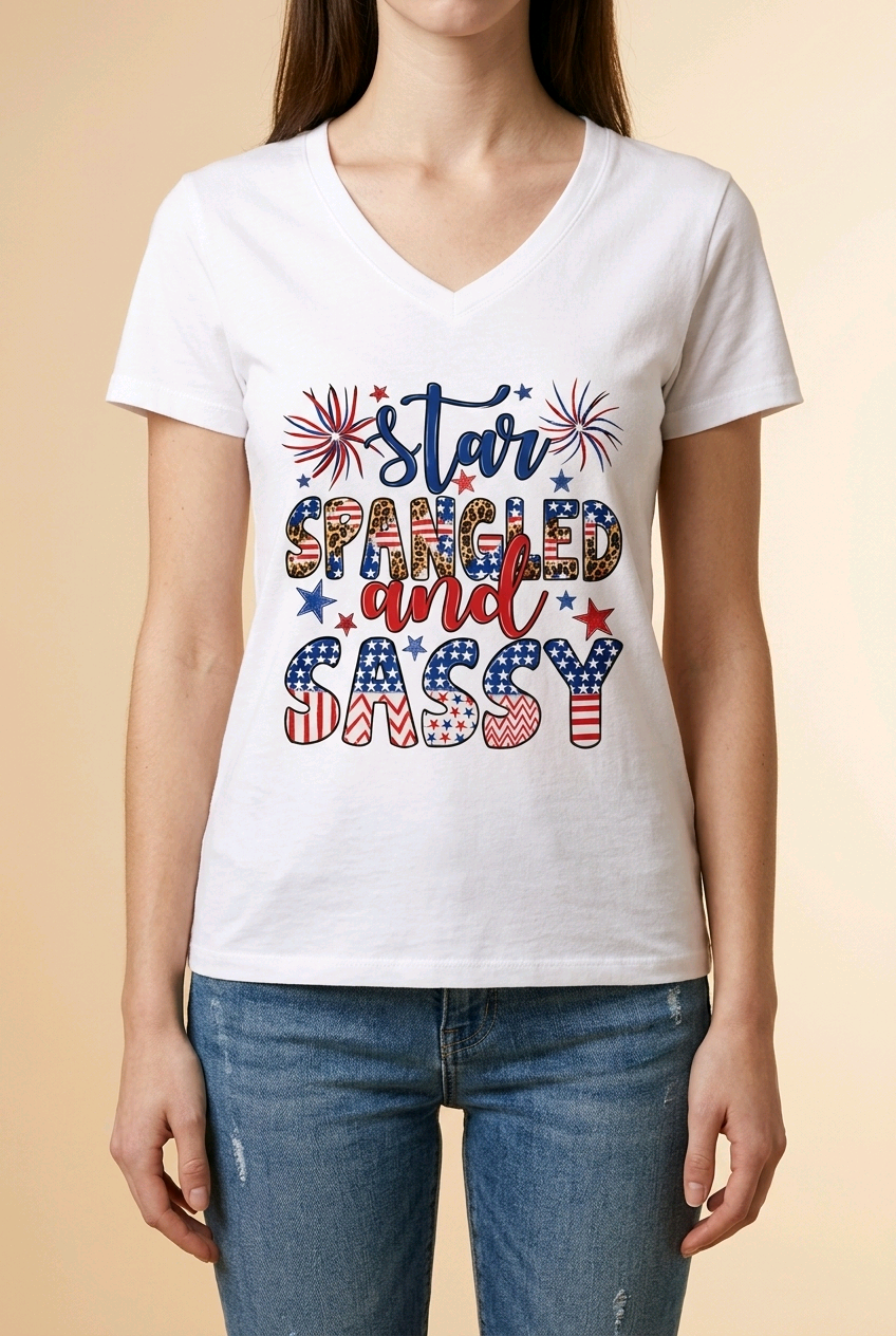 Star Spangled and Sassy Women's L