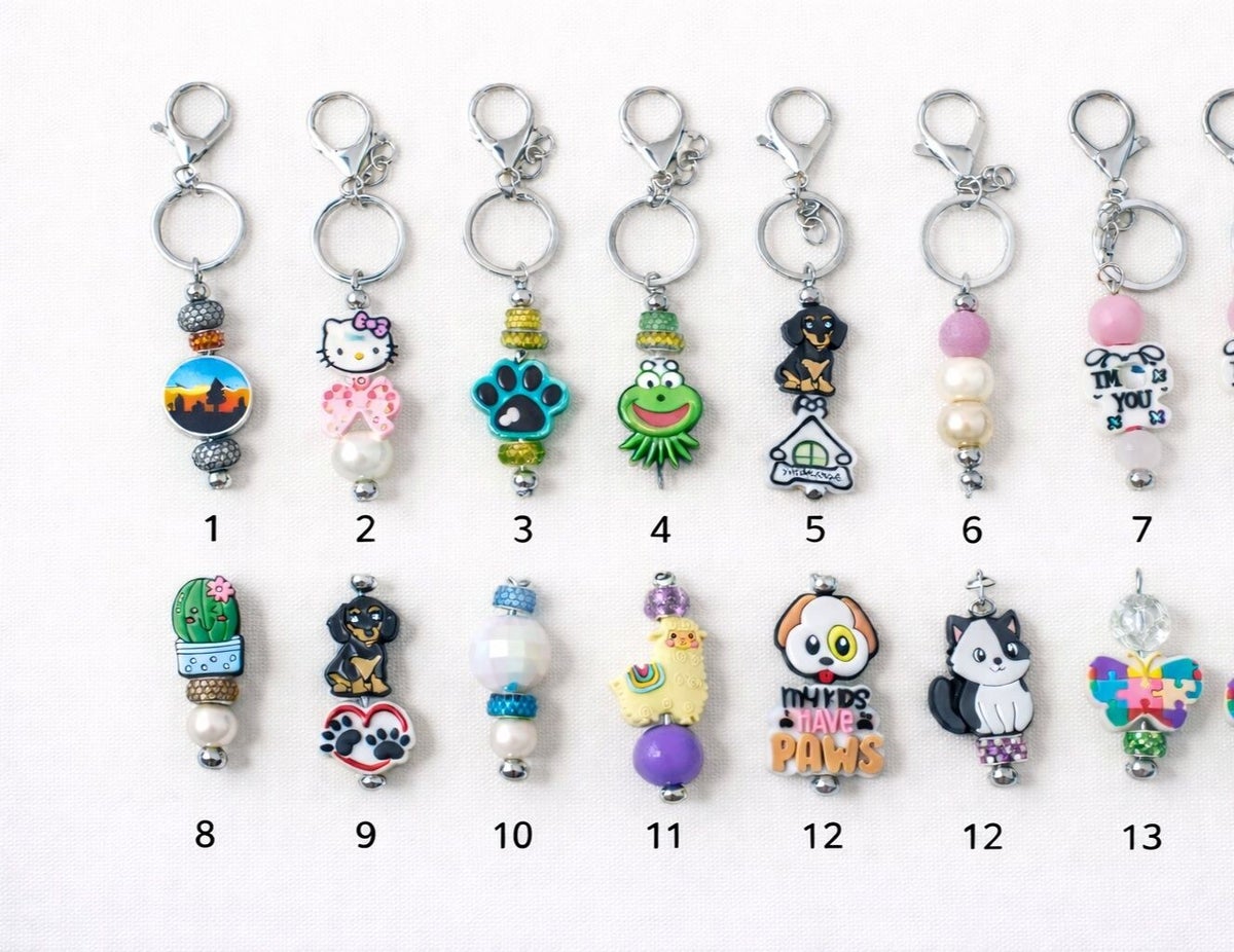 Beaded Key Rings | Creative Edge Crafts