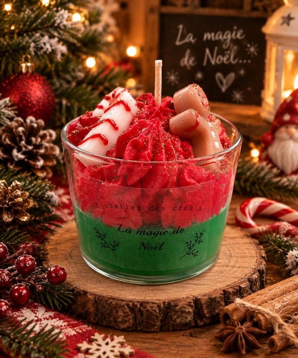 Bougie gourmande la magie de Noël