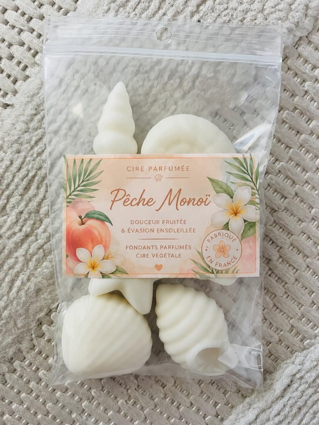 Fondants pêche monoï