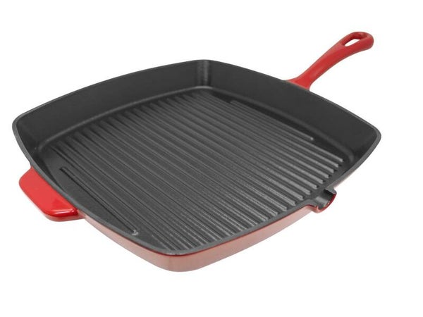 ELO Gusseisen Grillpfanne 28 cm - poele fonte grill - grillpan