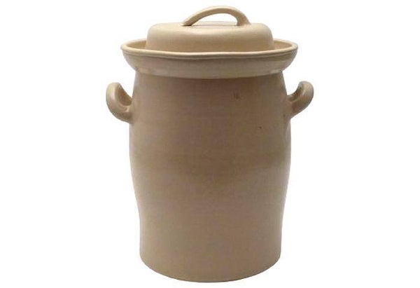 GÄRTOPF MIT DECKEL 10L GRAU - pot fermentation