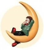 Gilde Clown Mann im Mond