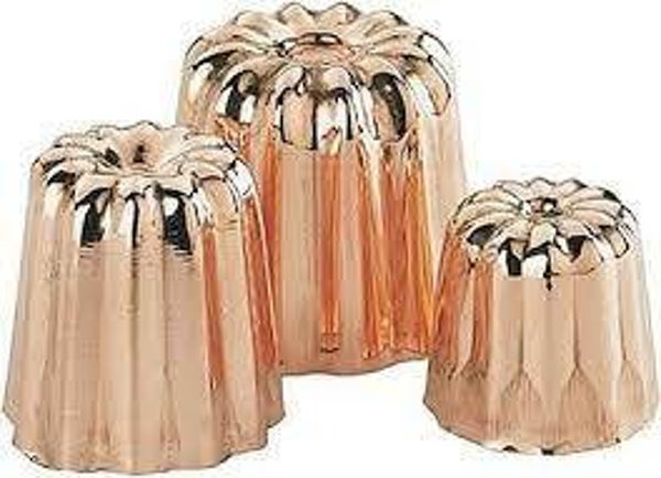 Cannelé moule laiton - Kupfer Backform Bordelais canelé, de Buyer