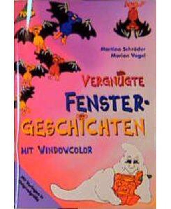Vergnügte Fenstergeschichten - Halloween - ghost - Fledermaus - fantôme - chauve-souris - Topp