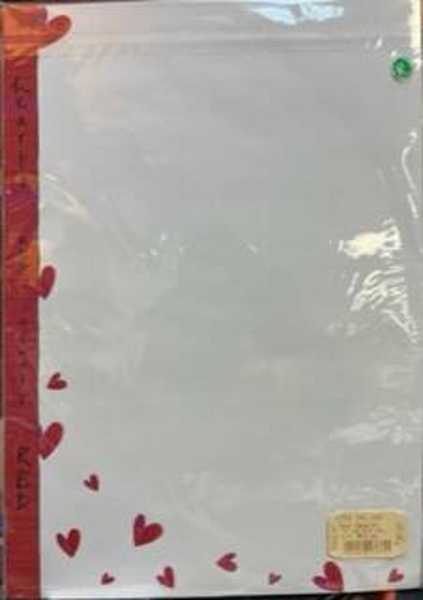 Schreibblock Herz - bloc papier à lettres coeurs - heart letter paper A4