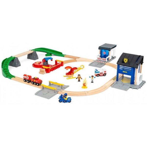 BRIO - Rettungsteam-Zugset - set sauvetage