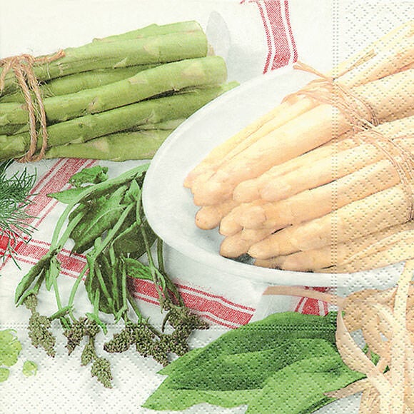 Serviettes papier Asperges - Zellservietten