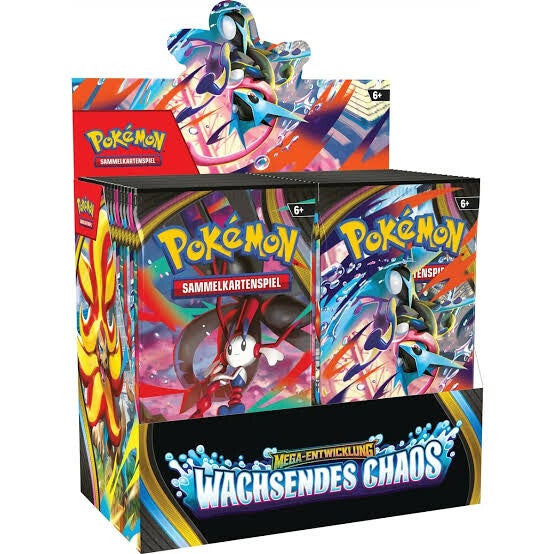 Pokémon ME04 Wachsendes Chaos Booster Display DE/FR Chaos ascendant