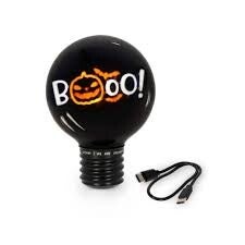 Legami Lampe de Table en Forme d’Ampoule noel - Tischlampe Weihnachten - lightbulb christmas Halloween