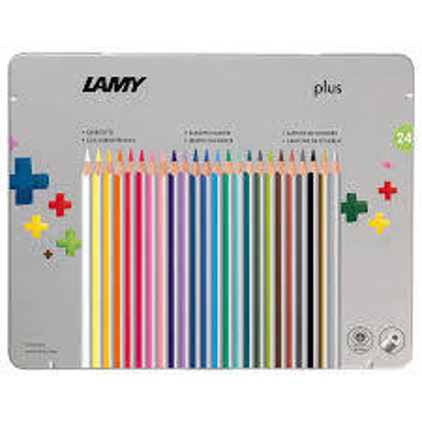 LAMY Farbstifte plus 24 Farben Dreieckform - crayons triangulaires - triangular