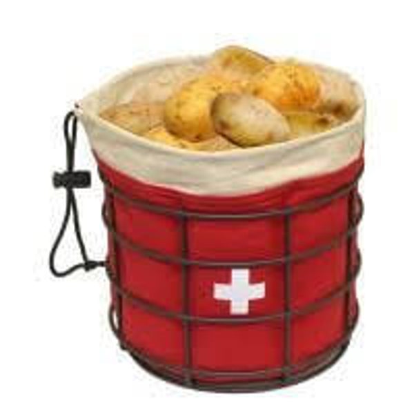 Heidi Cheese Line Sac de pommes de terre Suisse - Kartoffel Korb - Brot pain