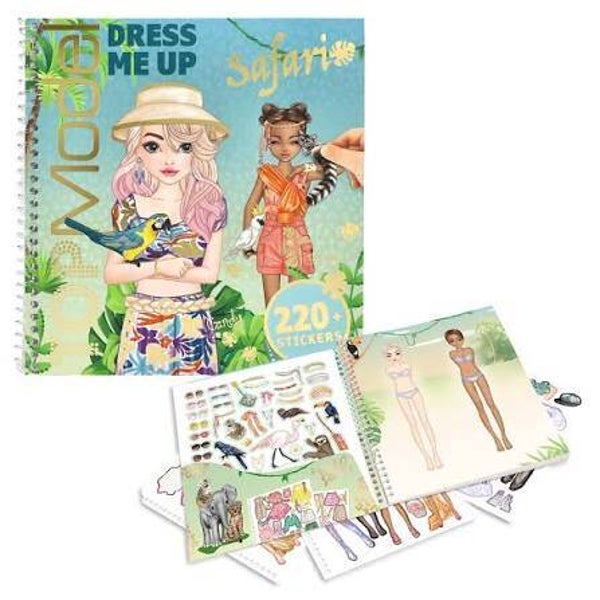 TOPModel Dress Me Up Stickerbuch Safari - livre stickers