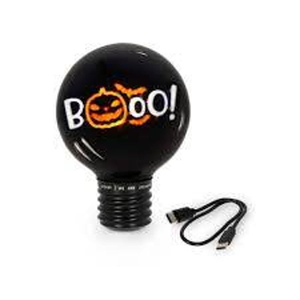 Legami Lampe de Table en Forme d’Ampoule noel - Tischlampe Weihnachten - lightbulb christmas Halloween
